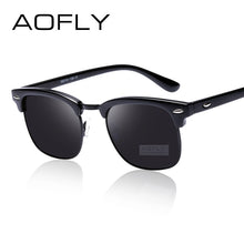 Load image into Gallery viewer, AOFLY Classic Half Metal Polarized Sunglasses Men