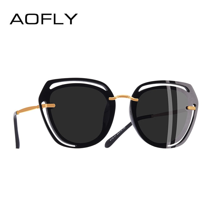 AOFLY BRAND DESIGN Square Sunglasses Female